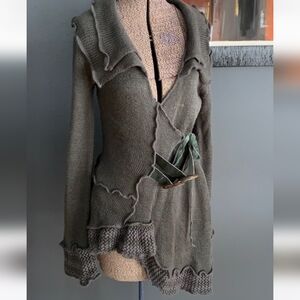 Boston Proper Army Green Cardigan